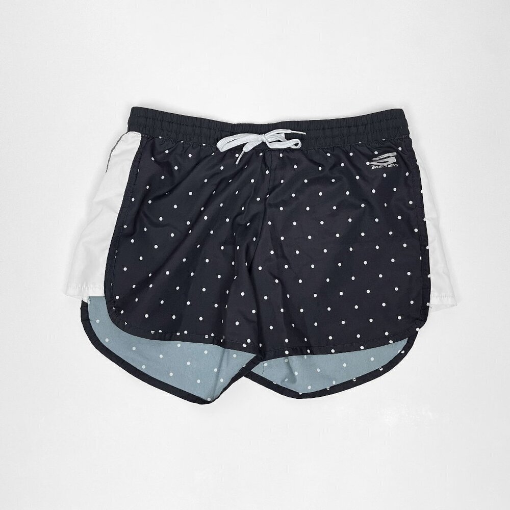 Skechers Black and White Polka Dot Athletic Shorts